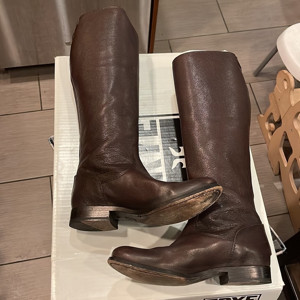 Frye Melissa Button Zip Back Boots - Picture 2 of 6